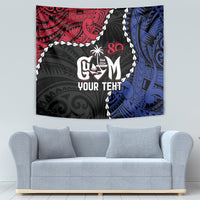 Personalized Guam 80th Anniversary Liberation Day Tapestry Tano I Man Chamoru Since 1944