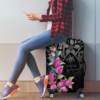 Guahan Puti Tai Nobiu Luggage Cover Guam Bougainvillea Flower Art