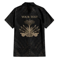 Personalized Haiti First Black Republic Family Matching Off The Shoulder Long Sleeve Dress and Hawaiian Shirt Negre Marron With Map And Flag LT9 - Polynesian Pride