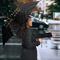 Personalized Haiti First Black Republic Umbrella Negre Marron With Map And Flag - Polynesian Pride