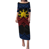 Personalized Philippines Puletasi Polynesian Tribal Tattoo with Filipino Flag Motif
