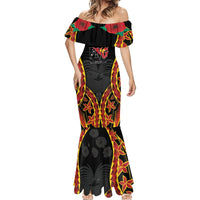 Personalised Papua New Guinea Remembrance Day Mermaid Dress LT9 - Polynesian Pride