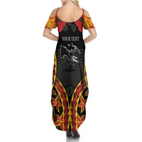 Personalised Papua New Guinea Remembrance Day Summer Maxi Dress LT9 - Polynesian Pride