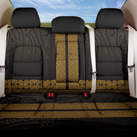 New Zealand Maori Kowhaiwhai Back Car Seat Cover Karaka Maui and Mangopare LT9 One Size Gold - Polynesian Pride