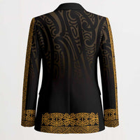 New Zealand Maori Kowhaiwhai Blazer Karaka Maui and Mangopare - Polynesian Pride