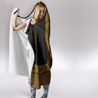New Zealand Maori Kowhaiwhai Hooded Blanket Karaka Maui and Mangopare