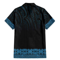 New Zealand Maori Kowhaiwhai Family Matching Mermaid Dress and Hawaiian Shirt Kikorangi Maui and Mangopare LT9 - Polynesian Pride