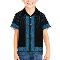 New Zealand Maori Kowhaiwhai Hawaiian Shirt Kikorangi Maui and Mangopare LT9 - Polynesian Pride