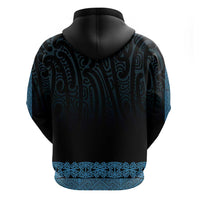 New Zealand Maori Kowhaiwhai Hoodie Kikorangi Maui and Mangopare LT9 - Polynesian Pride