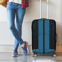 New Zealand Maori Kowhaiwhai Luggage Cover Kikorangi Maui and Mangopare LT9 - Polynesian Pride