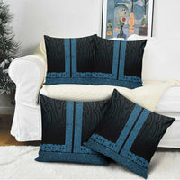 New Zealand Maori Kowhaiwhai Pillow Cover Kikorangi Maui and Mangopare LT9 - Polynesian Pride