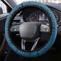 New Zealand Maori Kowhaiwhai Steering Wheel Cover Kikorangi Maui and Mangopare LT9 - Polynesian Pride