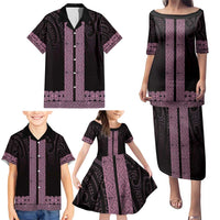 New Zealand Maori Kowhaiwhai Family Matching Puletasi and Hawaiian Shirt Mawhero Maui and Mangopare LT9 - Polynesian Pride