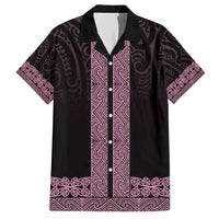 New Zealand Maori Kowhaiwhai Hawaiian Shirt Mawhero Maui and Mangopare LT9 Pink - Polynesian Pride