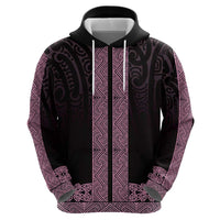New Zealand Maori Kowhaiwhai Hoodie Mawhero Maui and Mangopare LT9 - Polynesian Pride