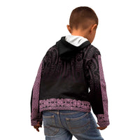 New Zealand Maori Kowhaiwhai Kid Hoodie Mawhero Maui and Mangopare LT9 - Polynesian Pride