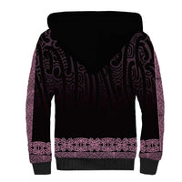 New Zealand Maori Kowhaiwhai Sherpa Hoodie Mawhero Maui and Mangopare LT9 - Polynesian Pride