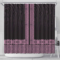 New Zealand Maori Kowhaiwhai Shower Curtain Mawhero Maui and Mangopare LT9 - Polynesian Pride