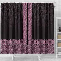 New Zealand Maori Kowhaiwhai Shower Curtain Mawhero Maui and Mangopare LT9 - Polynesian Pride