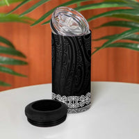 New Zealand Maori Kowhaiwhai 4 in 1 Can Cooler Tumbler Pango Maui and Mangopare LT9 - Polynesian Pride