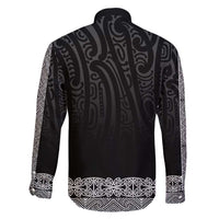 New Zealand Maori Kowhaiwhai Family Matching Off Shoulder Short Dress and Hawaiian Shirt Pango Maui and Mangopare LT9 - Polynesian Pride