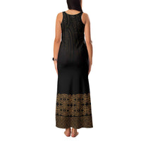 New Zealand Maori Kowhaiwhai Family Matching Tank Maxi Dress and Hawaiian Shirt Parauri Maui and Mangopare LT9 - Polynesian Pride