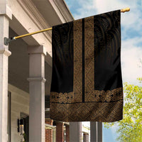 New Zealand Maori Kowhaiwhai Garden Flag Parauri Maui and Mangopare