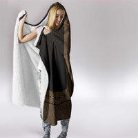 New Zealand Maori Kowhaiwhai Hooded Blanket Parauri Maui and Mangopare