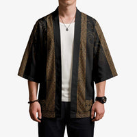 New Zealand Maori Kowhaiwhai Kimono Parauri Maui and Mangopare - Polynesian Pride