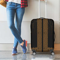 New Zealand Maori Kowhaiwhai Luggage Cover Parauri Maui and Mangopare LT9 - Polynesian Pride