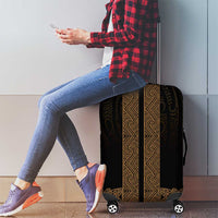 New Zealand Maori Kowhaiwhai Luggage Cover Parauri Maui and Mangopare LT9 - Polynesian Pride