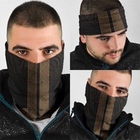 New Zealand Maori Kowhaiwhai Neck Gaiter Parauri Maui and Mangopare - Polynesian Pride