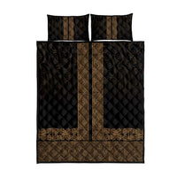 New Zealand Maori Kowhaiwhai Quilt Bed Set Parauri Maui and Mangopare