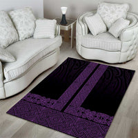 New Zealand Maori Kowhaiwhai Area Rug Waiporoporo Maui and Mangopare LT9 - Polynesian Pride