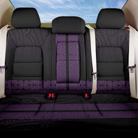 New Zealand Maori Kowhaiwhai Back Car Seat Cover Waiporoporo Maui and Mangopare LT9 One Size Purple - Polynesian Pride
