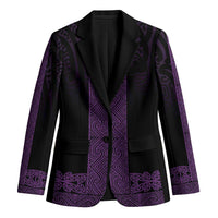 New Zealand Maori Kowhaiwhai Blazer Waiporoporo Maui and Mangopare - Polynesian Pride
