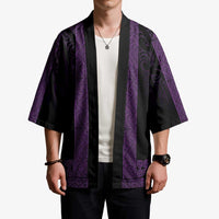 New Zealand Maori Kowhaiwhai Kimono Waiporoporo Maui and Mangopare LT9 - Polynesian Pride