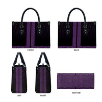 New Zealand Maori Kowhaiwhai Leather Bag Waiporoporo Maui and Mangopare LT9 - Polynesian Pride