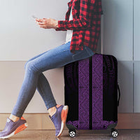 New Zealand Maori Kowhaiwhai Luggage Cover Waiporoporo Maui and Mangopare LT9 - Polynesian Pride