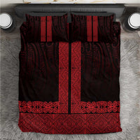 New Zealand Maori Kowhaiwhai Bedding Set Whero Maui and Mangopare