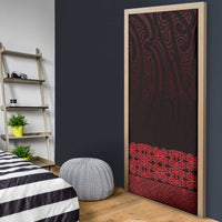 New Zealand Maori Kowhaiwhai Door Cover Whero Maui and Mangopare LT9 - Polynesian Pride