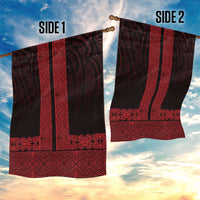 New Zealand Maori Kowhaiwhai Garden Flag Whero Maui and Mangopare LT9 - Polynesian Pride