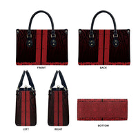 New Zealand Maori Kowhaiwhai Leather Bag Whero Maui and Mangopare - Polynesian Pride