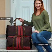 New Zealand Maori Kowhaiwhai Travel Bag Whero Maui and Mangopare LT9 - Polynesian Pride