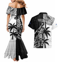 Custom Fiji New Zealand Couples Matching Mermaid Dress and Hawaiian Shirt Maori mix Tapa Pattern Version LT9 - Polynesian Pride