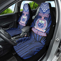 Custom Manu Samoa Sevens Rugby Car Seat Cover Samoan Tribal Tattoo