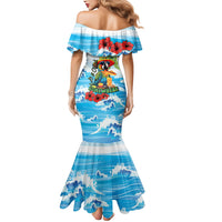 Funny Parrot Margarita Five O'clock Somewhere Mermaid Dress LT9 - Polynesian Pride