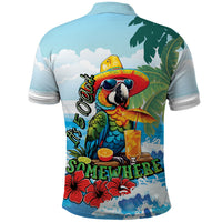 Funny Parrot Margarita Five O'clock Somewhere Polo Shirt LT9 - Polynesian Pride