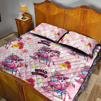 Hawaii Flamingo Hello Summer Quilt Bed Set Hawaiian Quilt Pattern