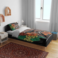 Vintage Hibiscus Pacific Floral Bedding Set